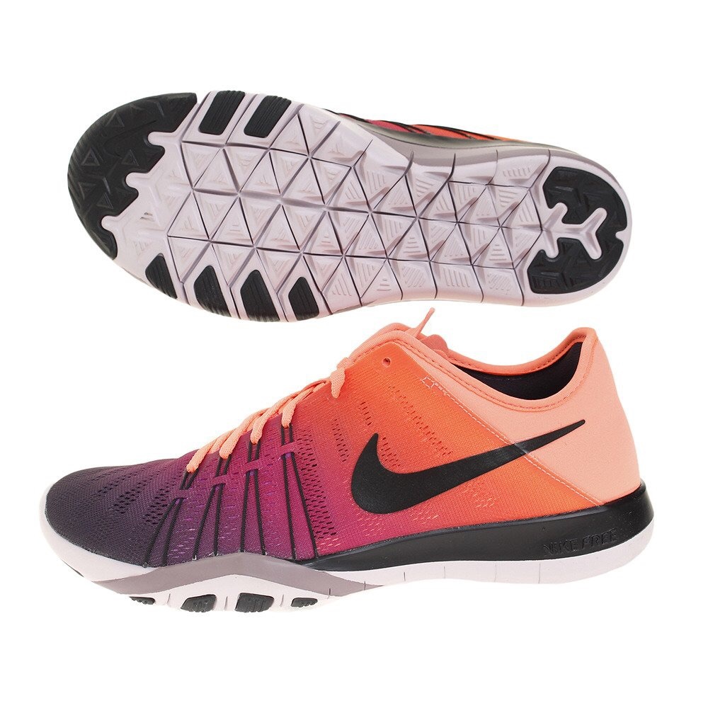 NIKE Free TR 6 Spectrum Orange & Purple Sneakers - Picture 3 of 12